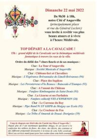 Programme cavalcade Angerville 22 mai 2022